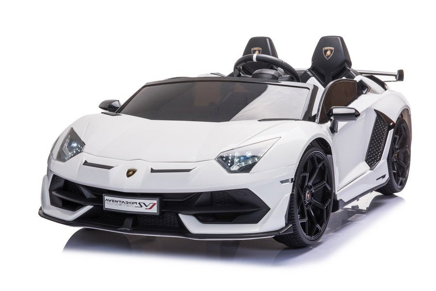 Elektrinis važiuojamas automobilis Lamborghini Aventador SX2028, baltas