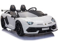 Elektrinis važiuojamas automobilis Lamborghini Aventador SX2028, baltas