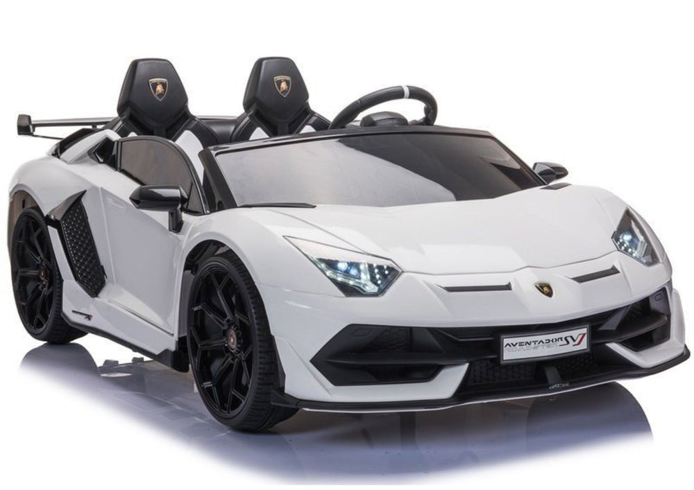 Elektrinis važiuojamas automobilis Lamborghini Aventador SX2028, baltas