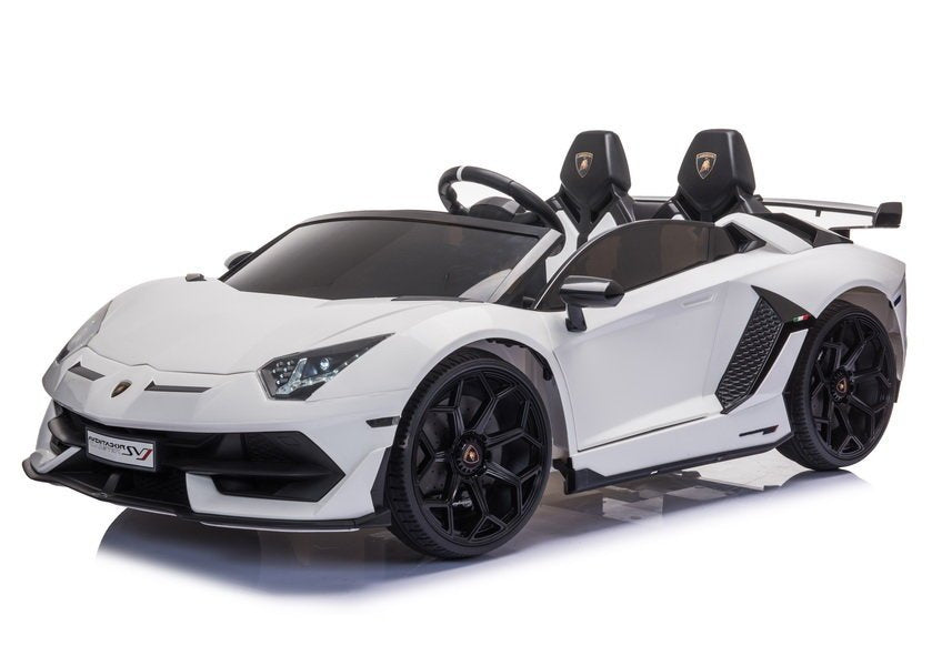 Elektrinis važiuojamas automobilis Lamborghini Aventador SX2028, baltas