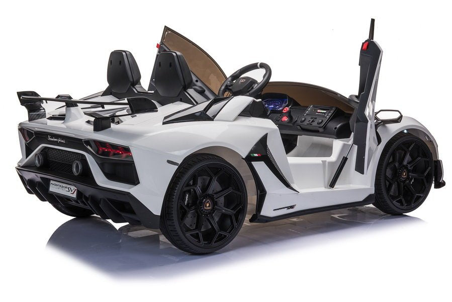 Elektrinis važiuojamas automobilis Lamborghini Aventador SX2028, baltas