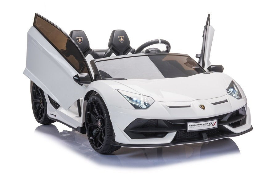 Elektrinis važiuojamas automobilis Lamborghini Aventador SX2028, baltas