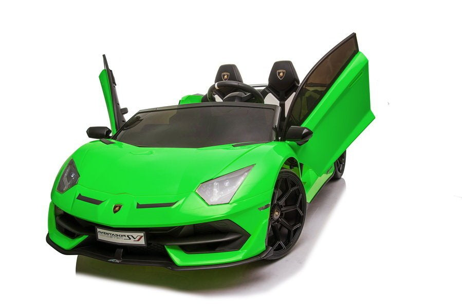 Elektrinis važiuojamas automobilis Lamborghini Aventador SX2028, žalias
