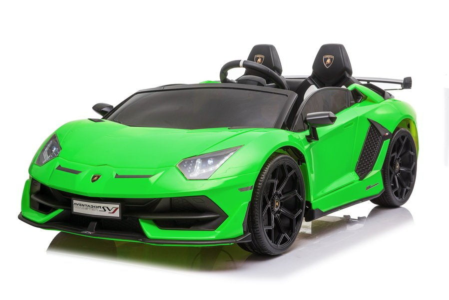 Elektrinis važiuojamas automobilis Lamborghini Aventador SX2028, žalias