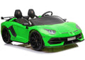 Elektrinis važiuojamas automobilis Lamborghini Aventador SX2028, žalias
