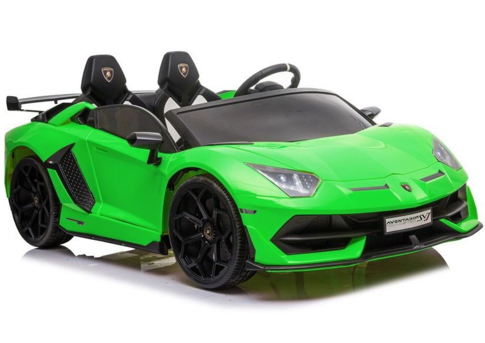 Elektrinis važiuojamas automobilis Lamborghini Aventador SX2028, žalias