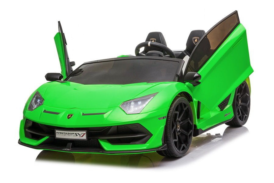 Elektrinis važiuojamas automobilis Lamborghini Aventador SX2028, žalias