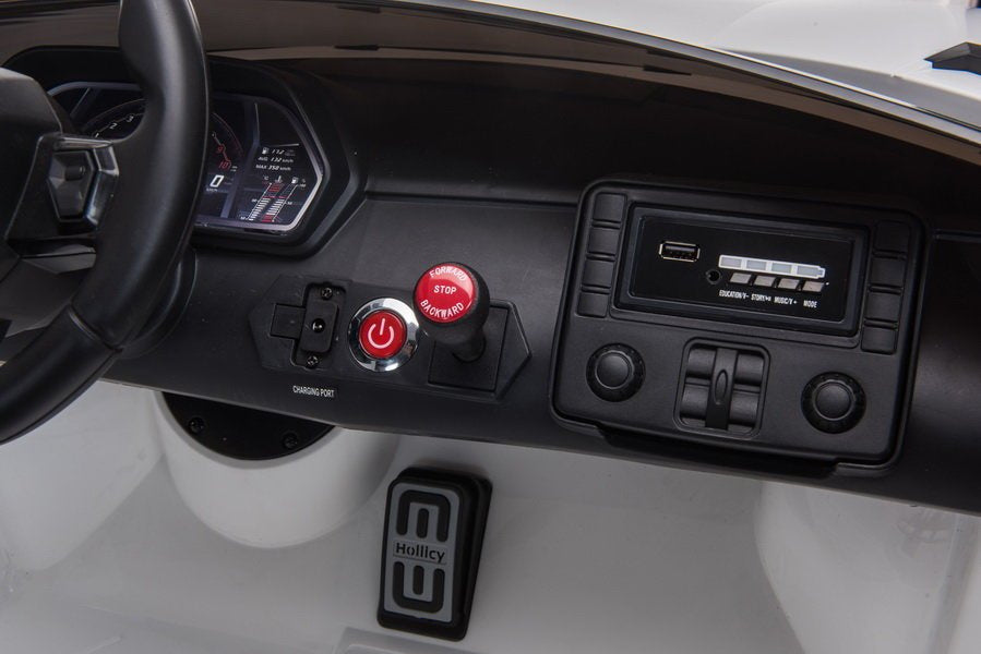 Elektrinis važiuojamas automobilis Lamborghini Aventador SX2028, geltonas