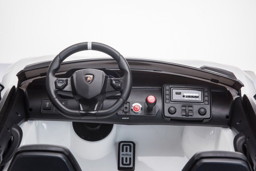 Elektrinis važiuojamas automobilis Lamborghini Aventador SX2028, geltonas