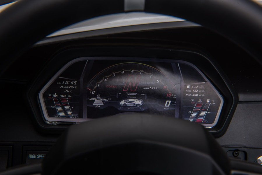 Elektrinis važiuojamas automobilis Lamborghini Aventador SX2028, geltonas