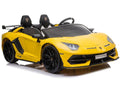 Elektrinis važiuojamas automobilis Lamborghini Aventador SX2028, geltonas