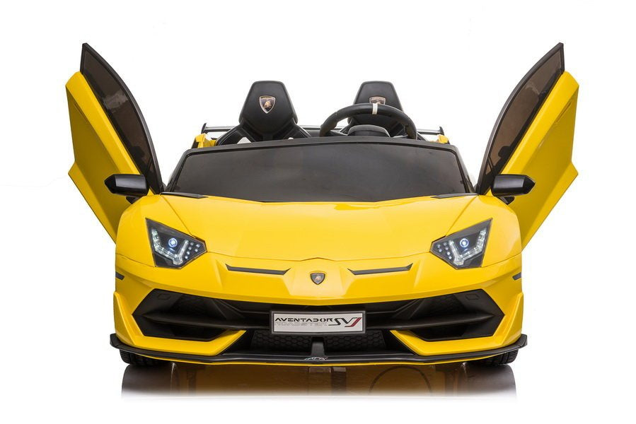 Elektrinis važiuojamas automobilis Lamborghini Aventador SX2028, geltonas