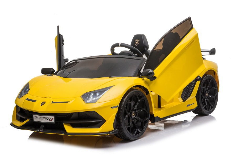 Elektrinis važiuojamas automobilis Lamborghini Aventador SX2028, geltonas