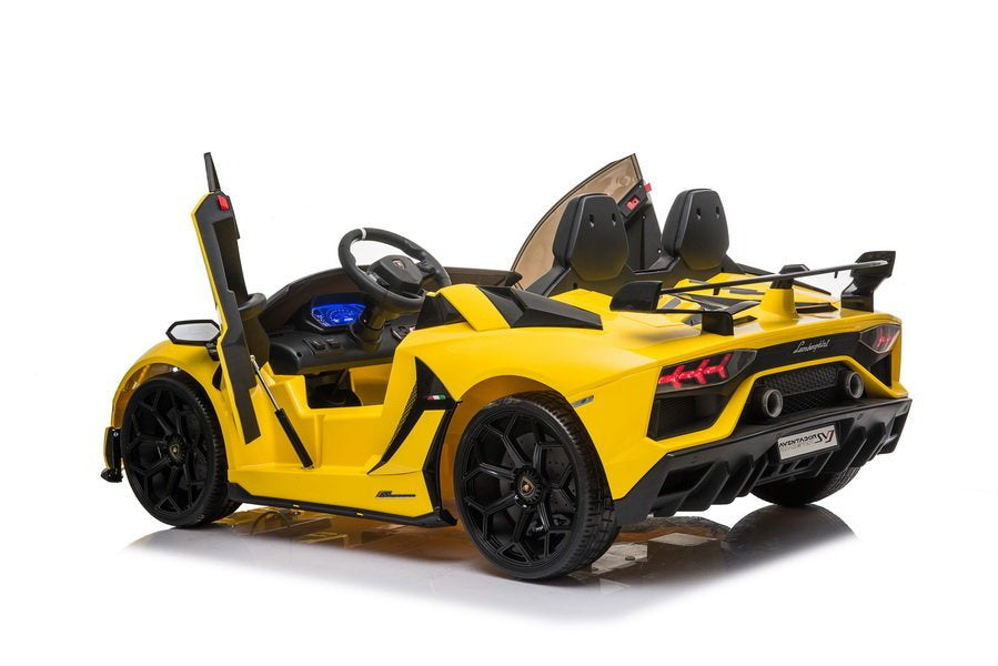 Elektrinis važiuojamas automobilis Lamborghini Aventador SX2028, geltonas