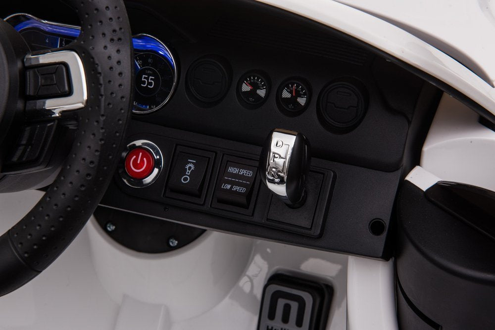 Elektrinis važiuojamas automobilis Ford Mustang GT Drift SX2038, baltas