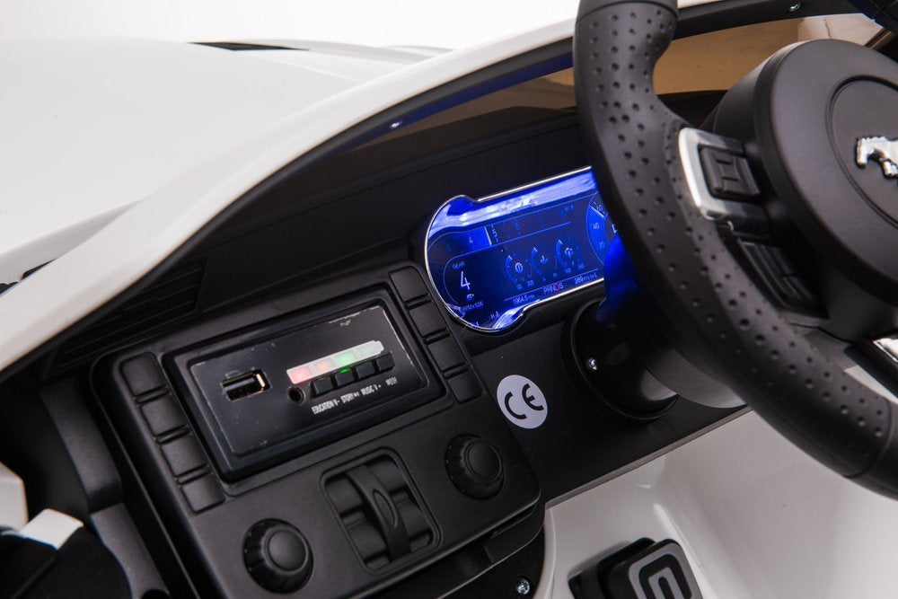 Elektrinis važiuojamas automobilis Ford Mustang GT Drift SX2038, baltas