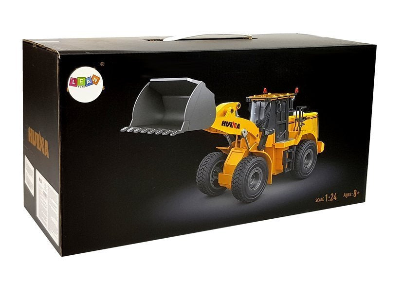 Nuotoliniu būdu valdomas buldozeris 2.4G 1:24 Huina su judančiu kaušu