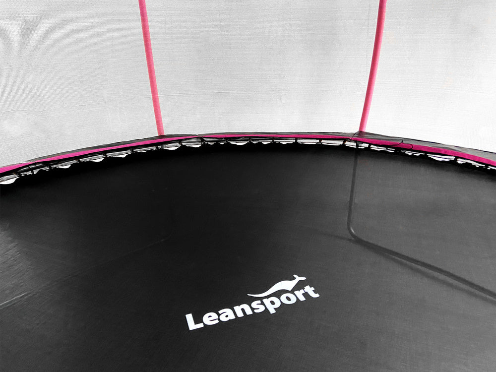 LEAN Sport Max batutas 12ft, juodai rožinis