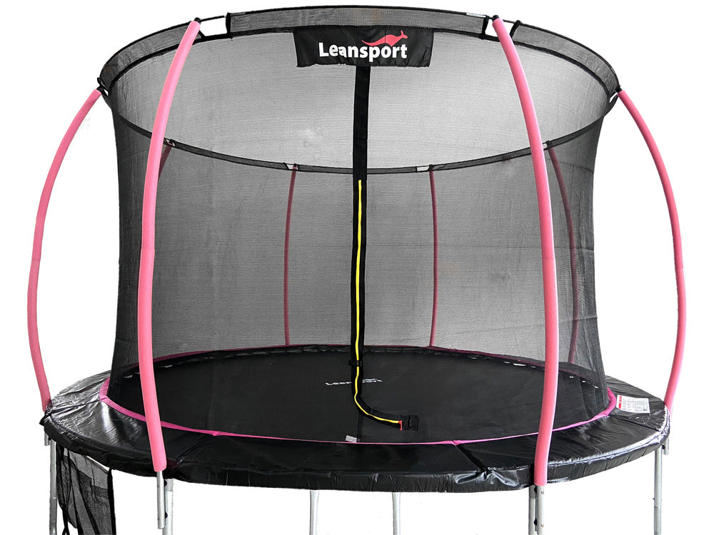 LEAN Sport Max batutas 14ft, juodai rožinis