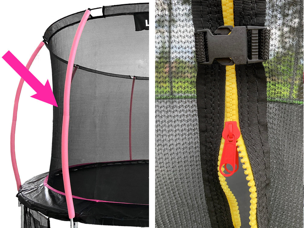 Vidinis tinklas Sport Max 10ft batutui, rožinis