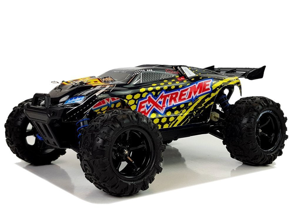 Nuotoliniu būdu valdomas ralio automobilis 1:18, geltonas, ENOZE 9302E, 45 km/h