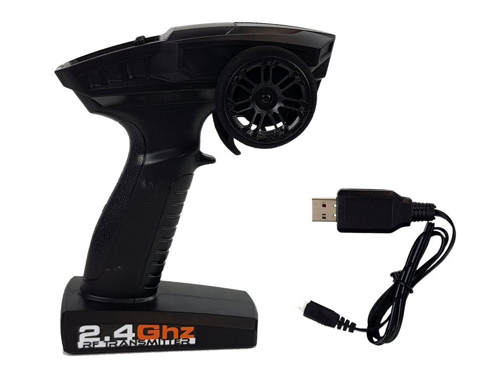 Nuotoliniu būdu valdomas visureigis 1:10, geltonas, ENOZE 9202E, 40 km/h, dideli ratai