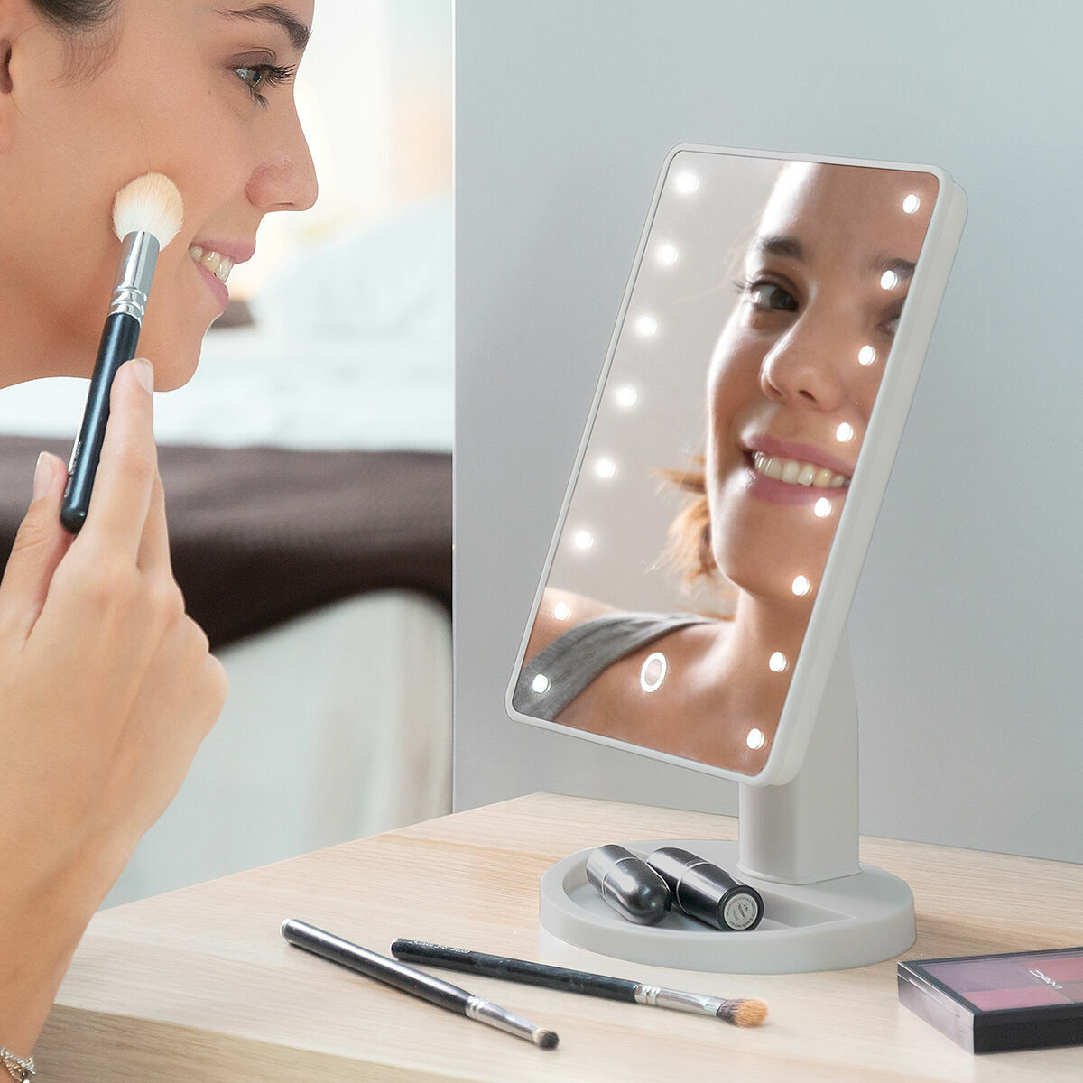 Tabletop Touch LED Mirror Perflex InnovaGoods-0