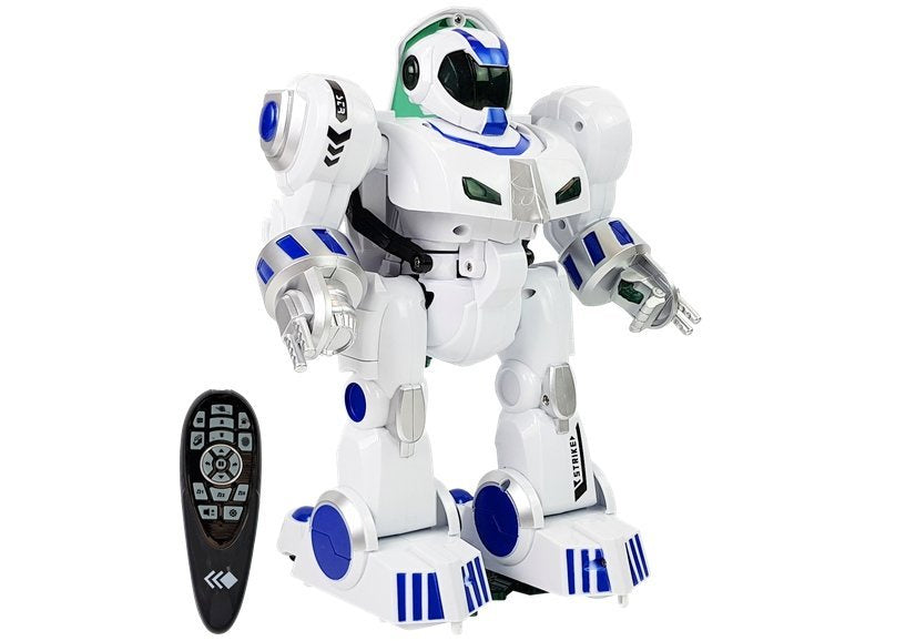 Interaktyvus nuotoliniu būdu valdomas robotas su šokio funkcija ir pirštų atspaudo jutikliu K4