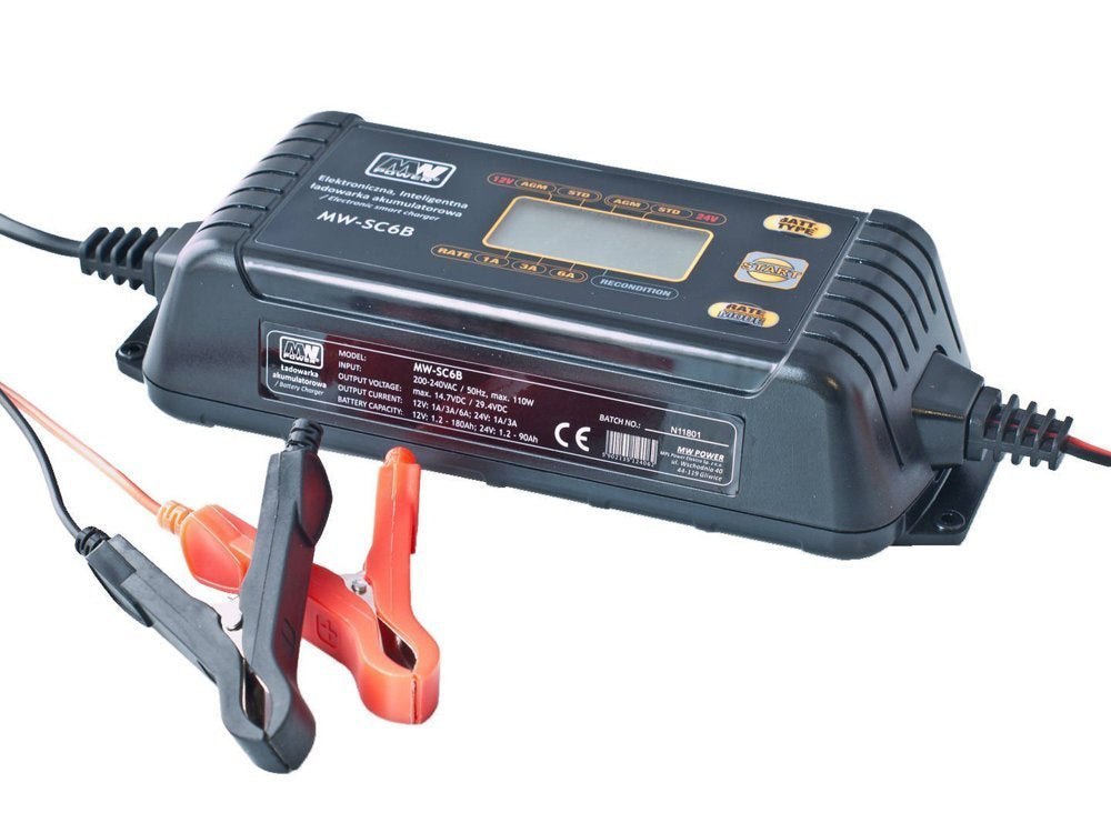 Išmanusis akumuliatorių įkroviklis 12V / 24V MW-SC4B