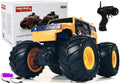 Bekelės automobilis Bigfoot su dideliais ratais, nuotoliniu būdu valdomas 2.4G 1:18, geltonas