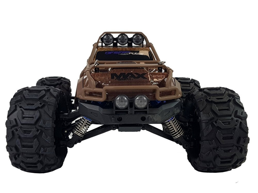 Rally automobilis, nuotoliniu būdu valdomas, rudas, 2.4G, 1:18, 35 km/h, su greičio valdymu