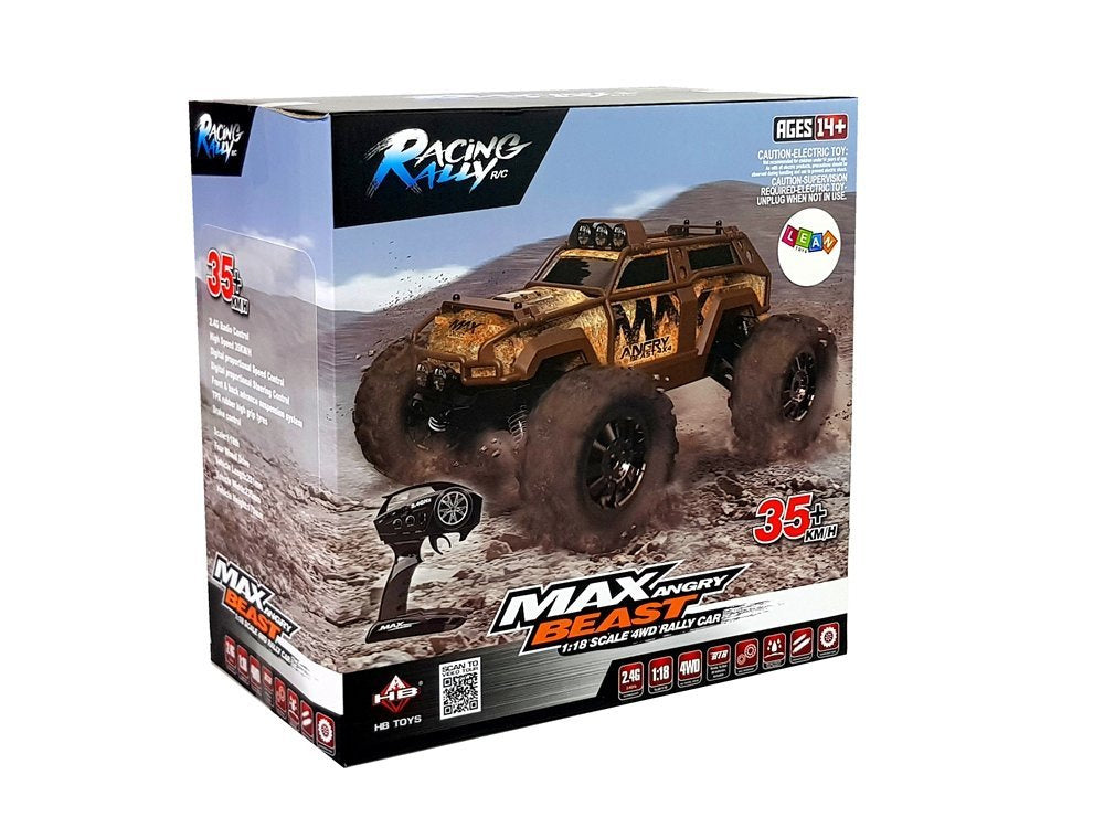 Rally automobilis, nuotoliniu būdu valdomas, mėlynas, 2.4G, 1:18, 35 km/h