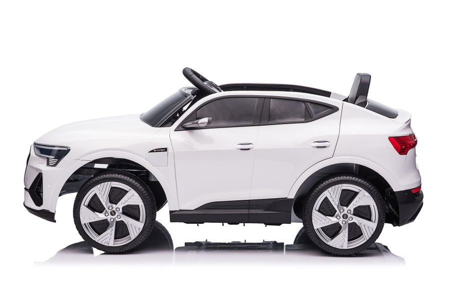 Elektrinis važiuojamas automobilis Audi E-Tron QLS-6688, baltas