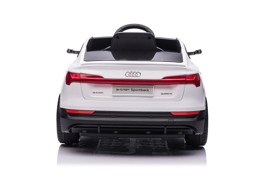 Elektrinis važiuojamas automobilis Audi E-Tron QLS-6688, baltas