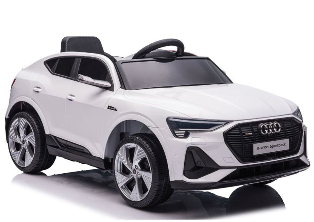 Elektrinis važiuojamas automobilis Audi E-Tron QLS-6688, baltas