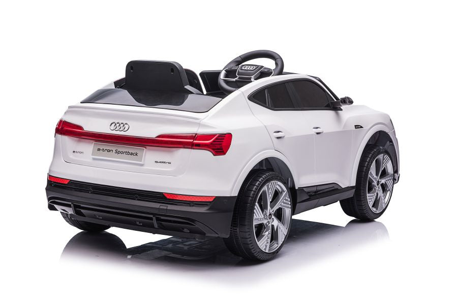 Elektrinis važiuojamas automobilis Audi E-Tron QLS-6688, baltas