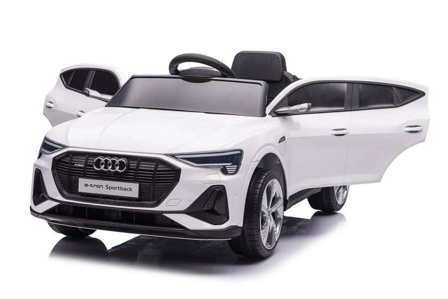 Elektrinis važiuojamas automobilis Audi E-Tron QLS-6688, baltas