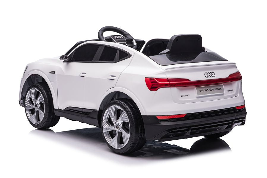 Elektrinis važiuojamas automobilis Audi E-Tron QLS-6688, baltas