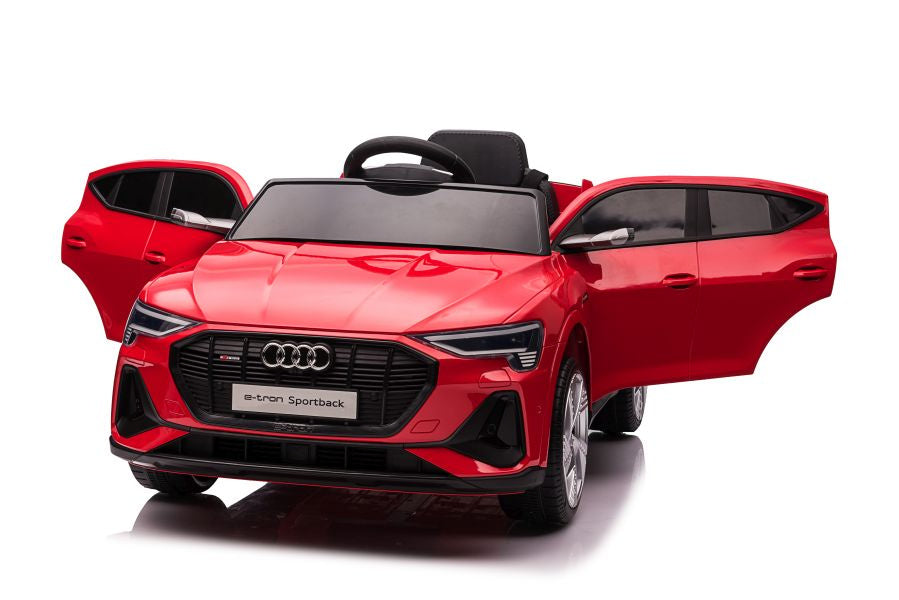 Elektrinis važiuojamas automobilis Audi E-Tron QLS-6688, raudonas