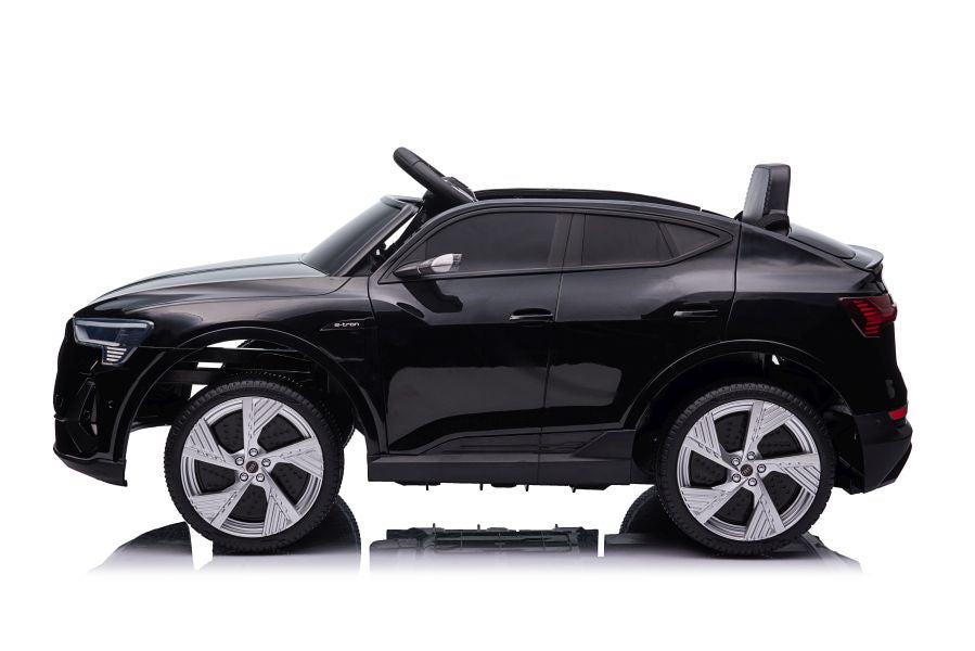 Elektrinis važiuojamas automobilis Audi E-Tron QLS-6688, juodas