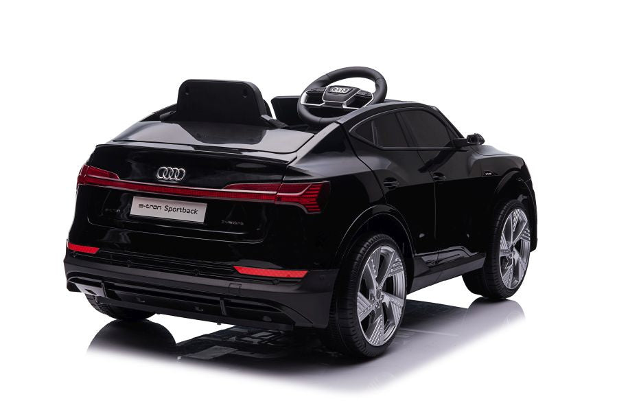 Elektrinis važiuojamas automobilis Audi E-Tron QLS-6688, juodas