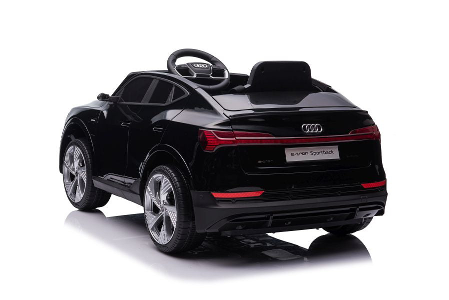 Elektrinis važiuojamas automobilis Audi E-Tron QLS-6688, juodas