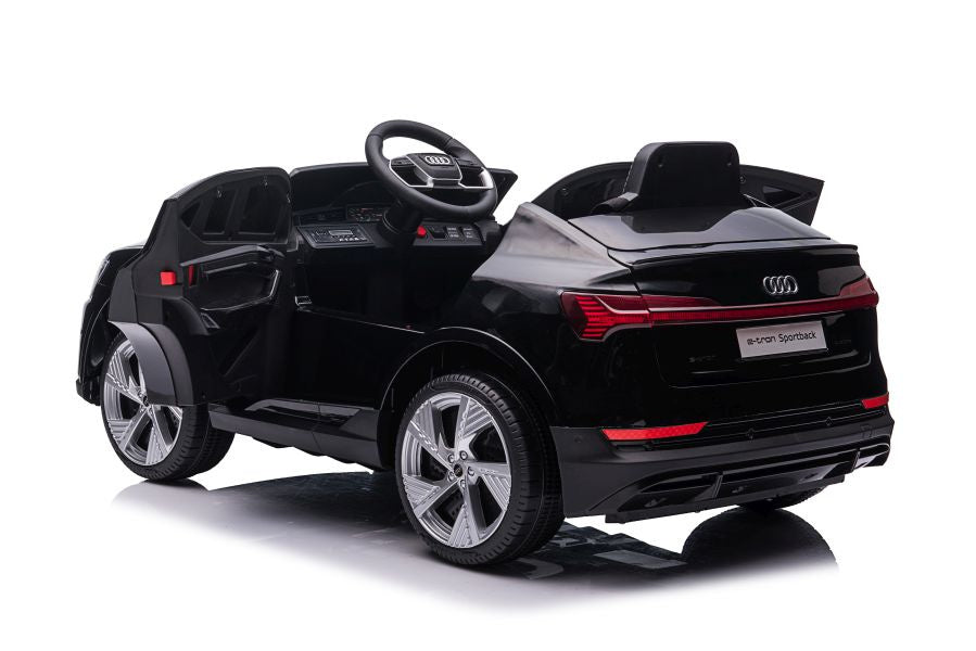Elektrinis važiuojamas automobilis Audi E-Tron QLS-6688, juodas