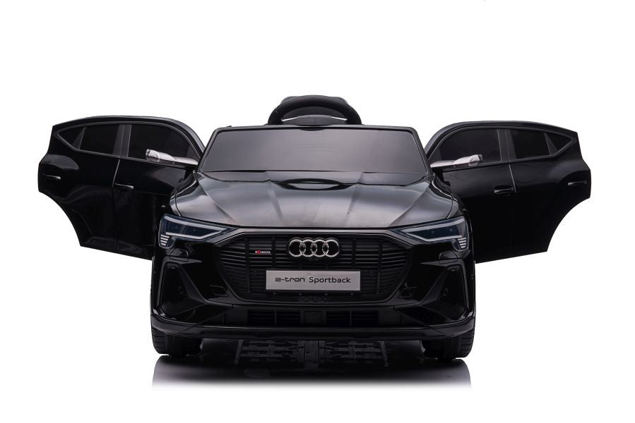 Elektrinis važiuojamas automobilis Audi E-Tron QLS-6688, juodas