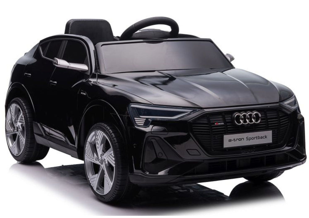 Elektrinis važiuojamas automobilis Audi E-Tron QLS-6688, juodas