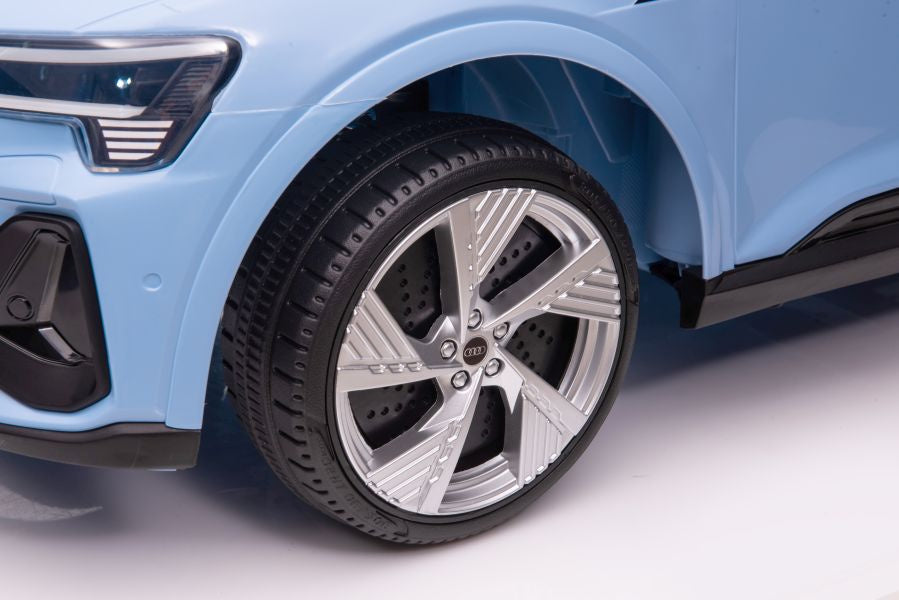 Elektrinis važiuojamas automobilis Audi E-Tron QLS-6688, mėlynas