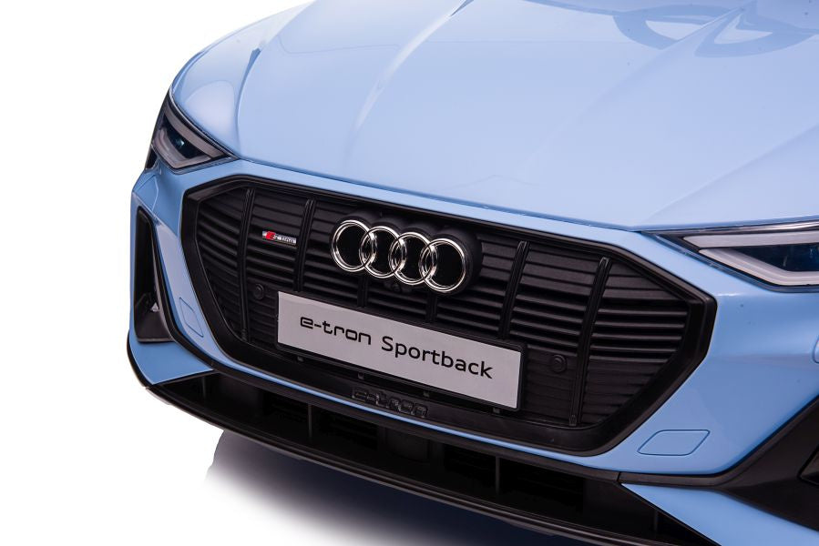 Elektrinis važiuojamas automobilis Audi E-Tron QLS-6688, mėlynas