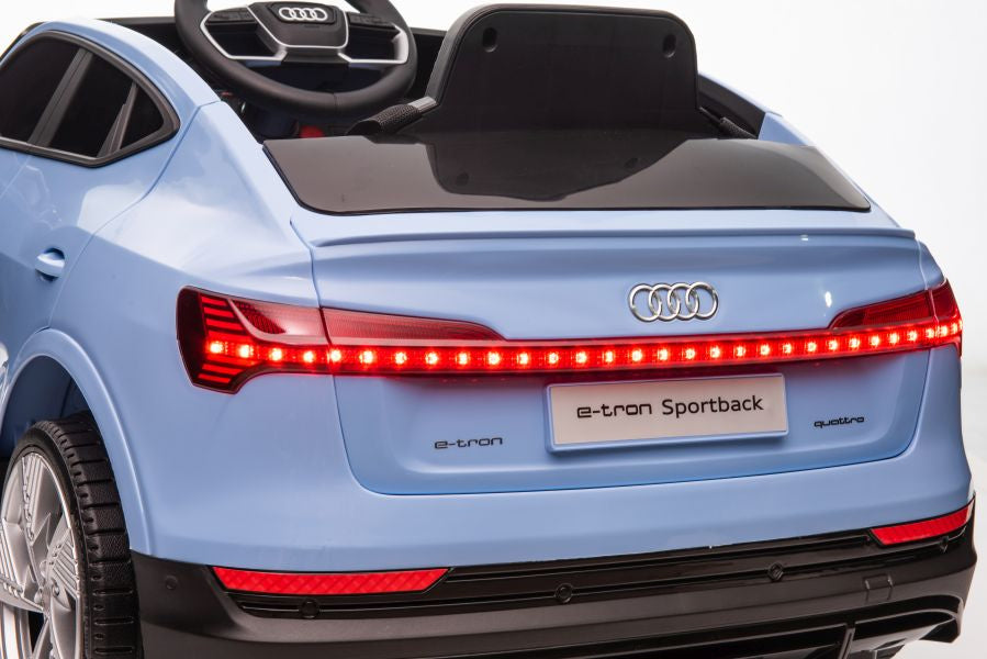 Elektrinis važiuojamas automobilis Audi E-Tron QLS-6688, mėlynas