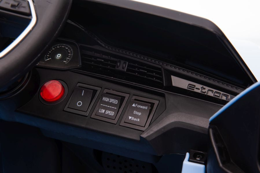 Elektrinis važiuojamas automobilis Audi E-Tron QLS-6688, mėlynas