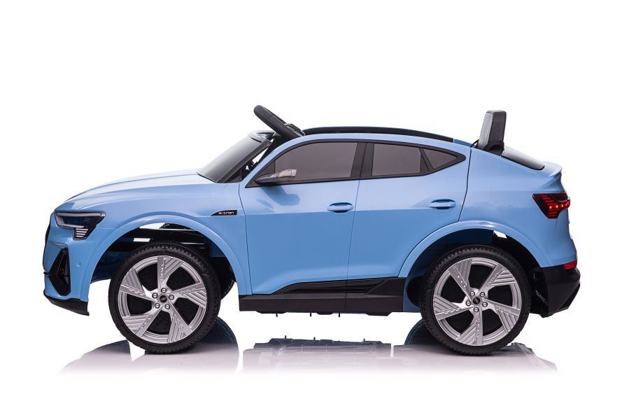 Elektrinis važiuojamas automobilis Audi E-Tron QLS-6688, mėlynas
